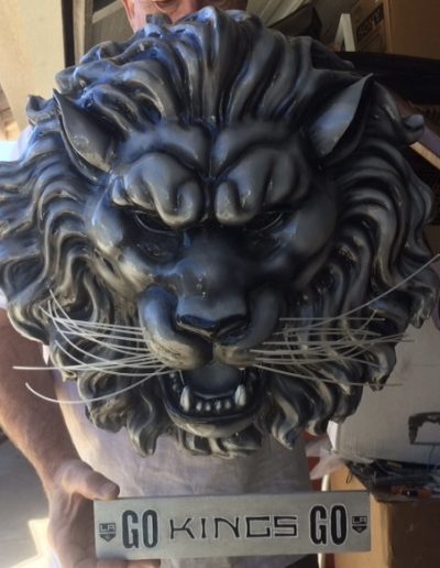 Airbrushed 3D LA Kings Mascot -- Bailey