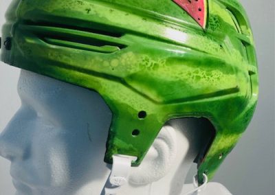 watermelon hockey helmet left side