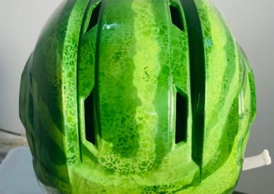 watermelon hockey helmet back side